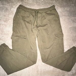 Boohoo Mens Khaki Cargo Pants